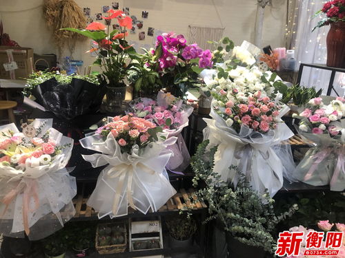 花店花架鲜花展示架子,花店花架展示柜